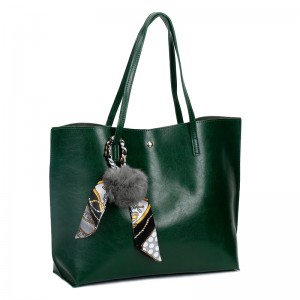HD0823--Wholesale Aliexpress Hot Sales Green PU Leather Women Fashion Shopping Tote Bag