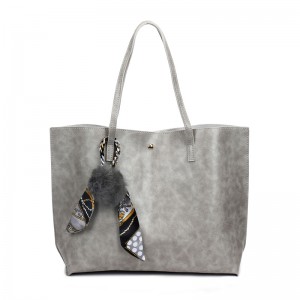 HD0823--Wholesale Amazon's Best-selling Women Shopping Totes Grey PU Leather Bags