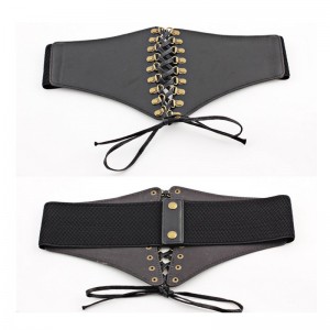 HD0823--Customized PU Combinate Elastic Women Waist Belt