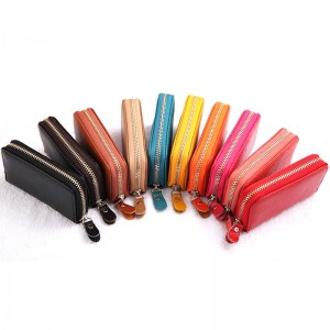 HD0827--Wholesale Customizable Car Key PU Leather Holder With 6 Key Hooks