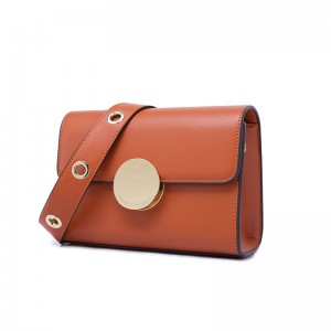 Women's New Type of Button, Small Square Pack, One Shoulder Slant Pu Bag Factory Direct Selling One Wholesale